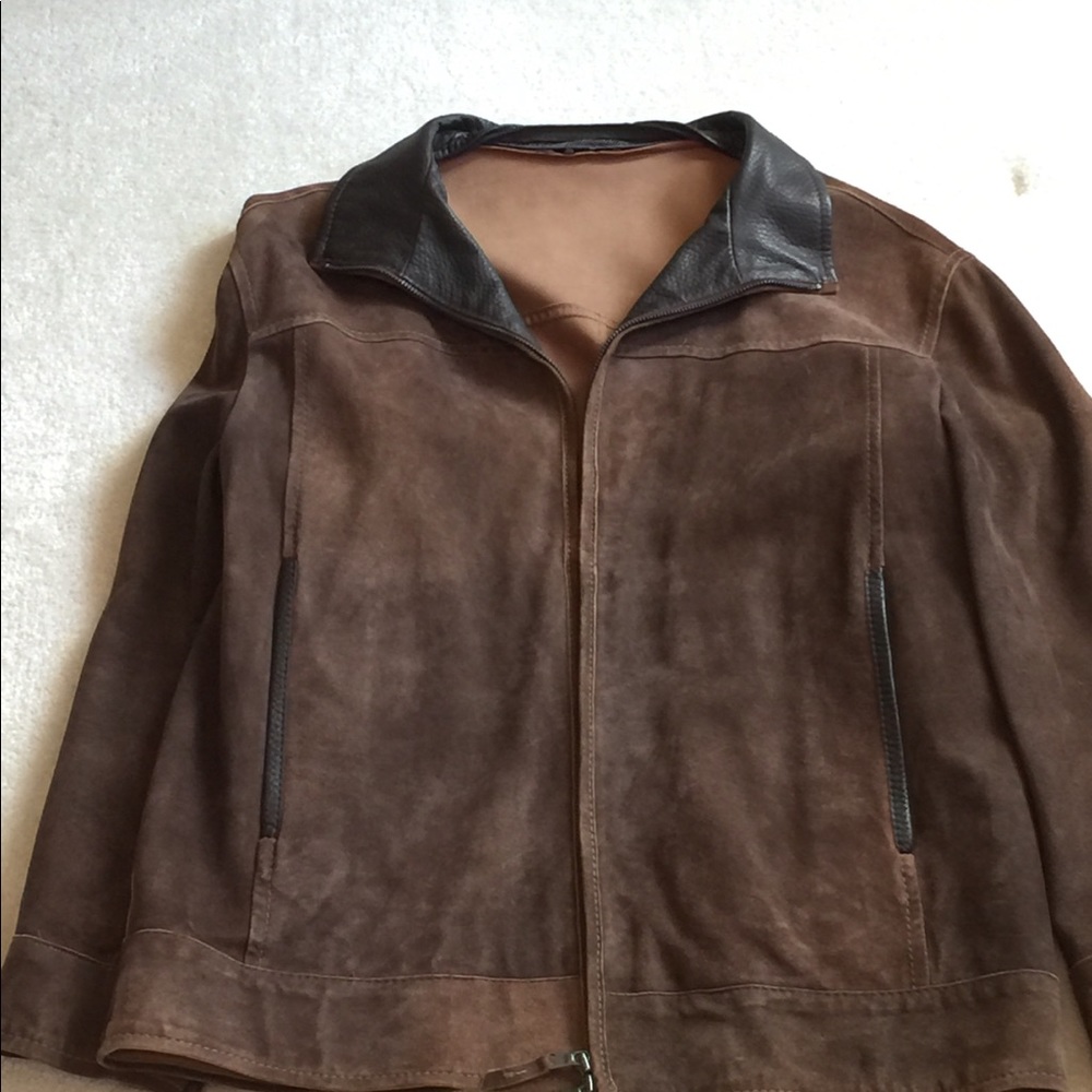 Men’s’ suede coat with liner